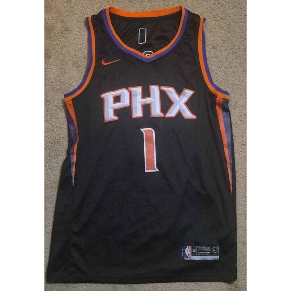Nike NBA Phoenix Suns Devin Booker #1  Swingman Jersey Black Size 52
